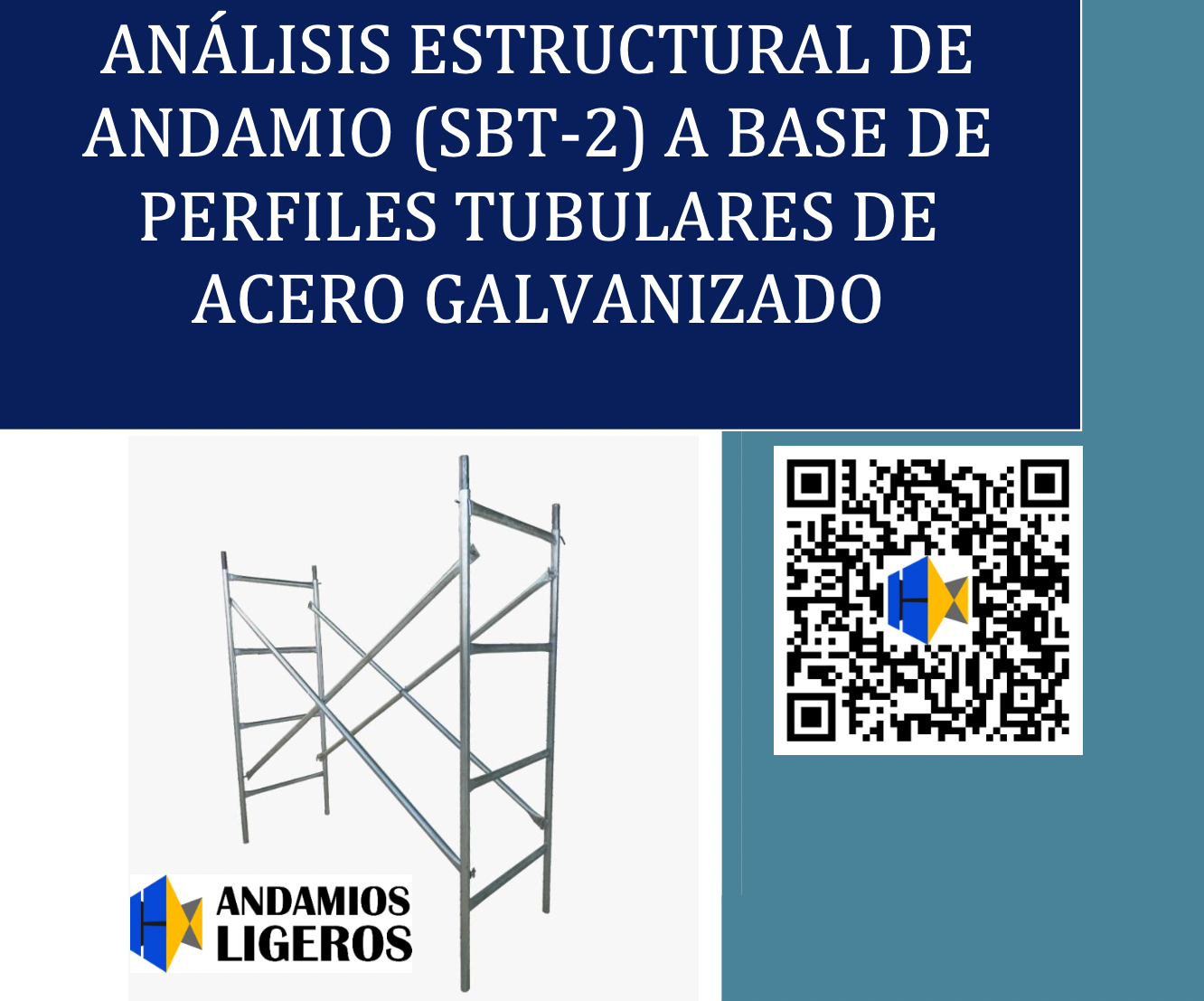 An&aacute;lisis Estructural, Memoria de Calculo Andamio Ligero banquetero SBT2 Escenario 2